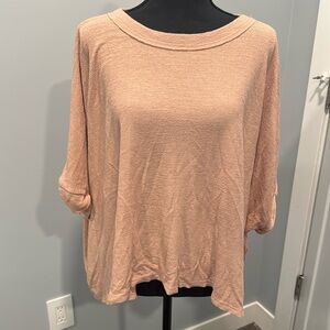 Soft Crop Pale Pink Top